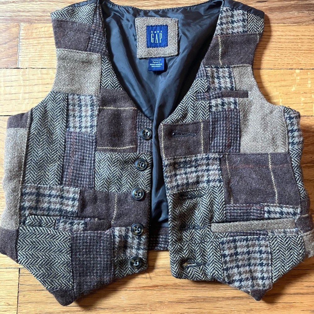 GAP Patchwork Wool Vest
